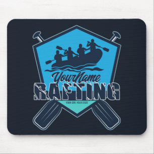Personalised Rafting Whitewater River Adventure Mouse Mat