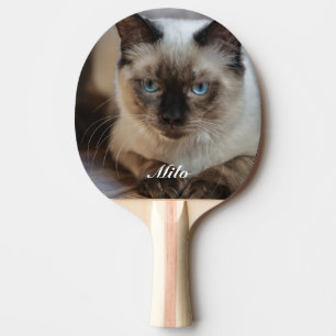 Personalised Ragdoll Cat Photo and Name Ping Pong Paddle