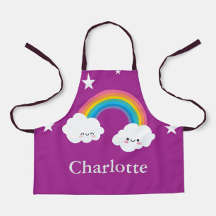 Personalised Rainbow All-Over Print Apron, Small Apron