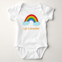 Personalised Rainbow Baby One Piece | Custom Name