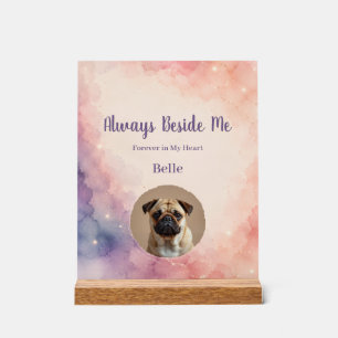 Personalised Rainbow Bridge Memorial Watercolor Acrylic Sign