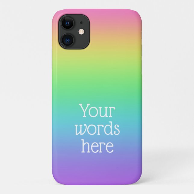 Personalised Rainbow Case-Mate iPhone Case (Back)