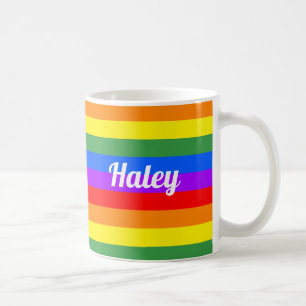 Personalised Rainbow Coffee Mug