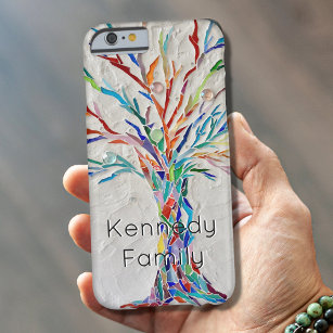 Personalised Rainbow Coloured Tree Barely There iPhone 6 Case