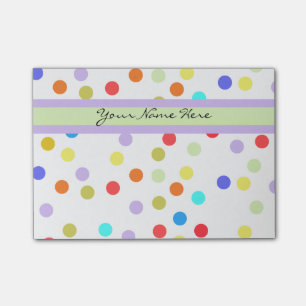 Personalised Rainbow Confetti for Her Post-it Notes