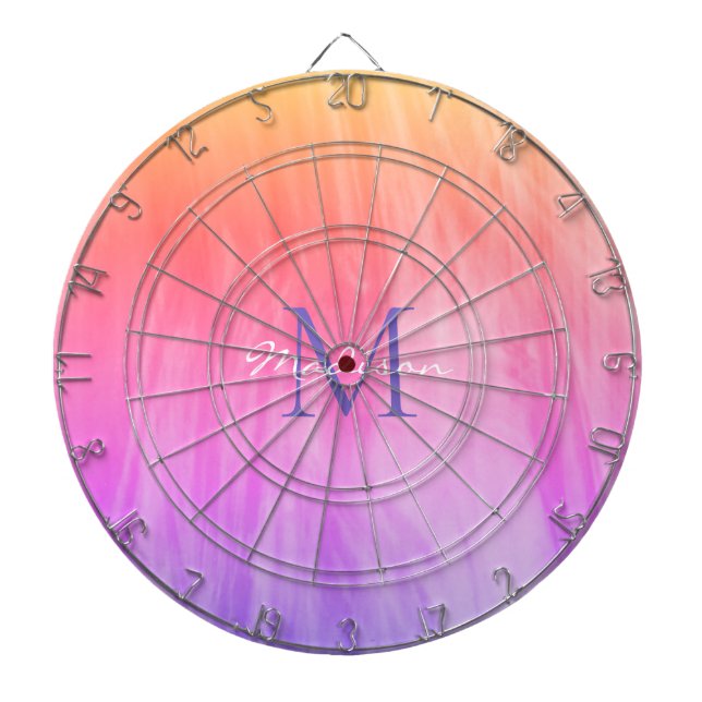 Personalised Rainbow Dartboard (Front)