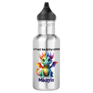 Personalised Rainbow Dragon 532 Ml Water Bottle