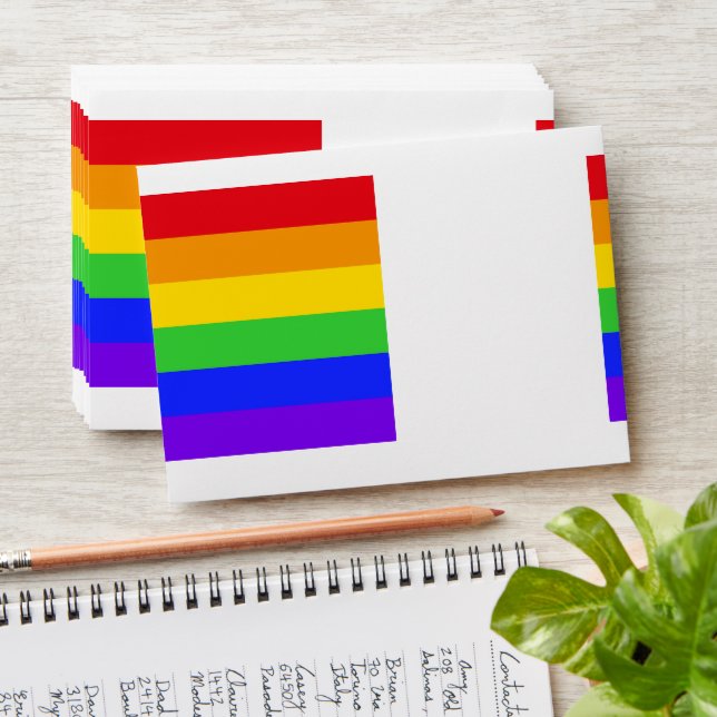Personalised Rainbow Envelope (Stacked)