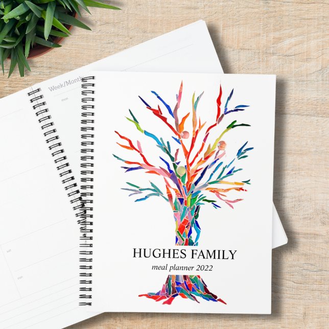 Personalised Rainbow Family Tree Meal Planner 2022 (Creator Uploaded)