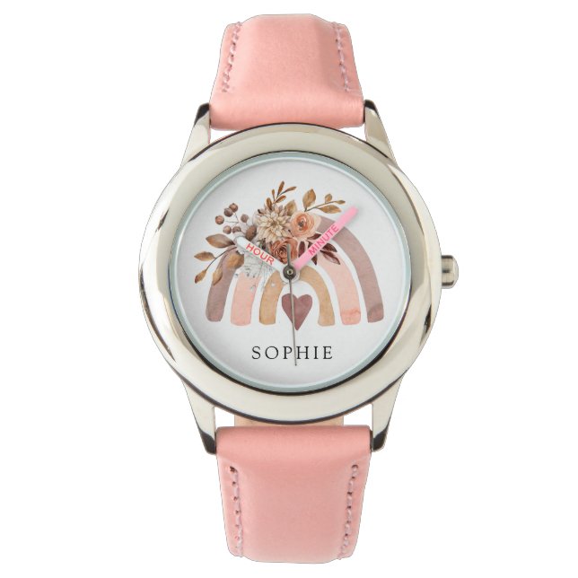 Personalised Rainbow Girl's  Watch (Front)