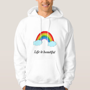 Personalised Rainbow Hoodie Custom Name & Quote