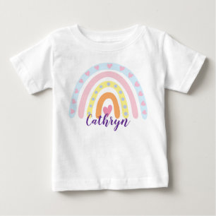Personalised Rainbow Kids T-Shirt – Custom Name