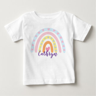 Personalised Rainbow Kids T-Shirt – Custom Name