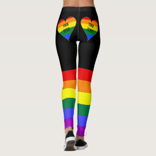 Personalised Rainbow LGBT Pride Leggings