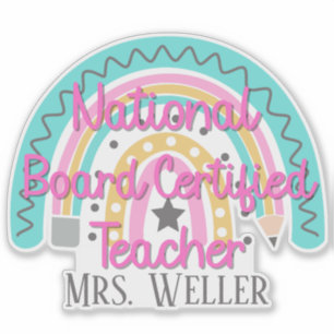 Personalised Rainbow National Board Teacher