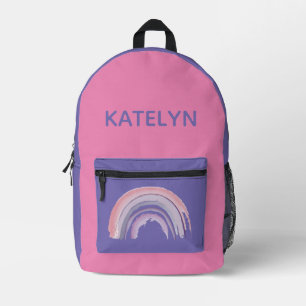 Personalised Rainbow School Backpack with Name