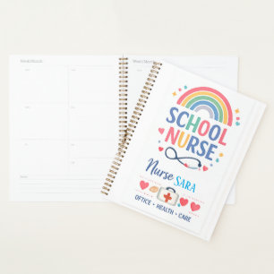 Personalised Rainbow School Nurse Office Door Sign Planner