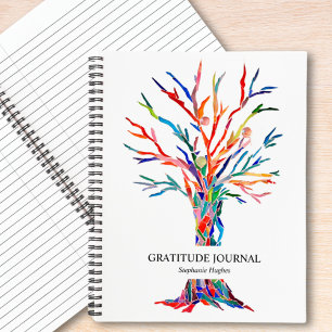 Personalised Rainbow Tree Gratitude Journal