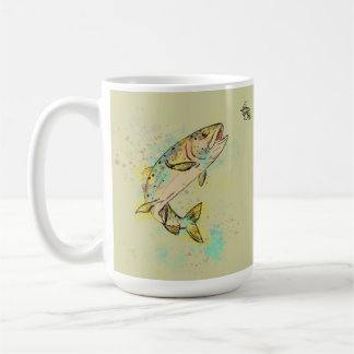 Personalised Rainbow Trout 15oz. Ceramic Mug