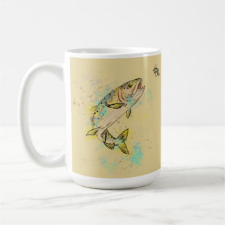 Personalised Rainbow Trout 15oz. Ceramic Mug