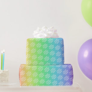 Personalised Rainbow Wrapping Paper