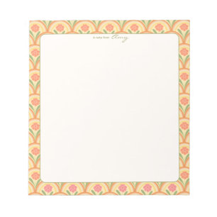 Personalised Rainbows and Flowers Notepad