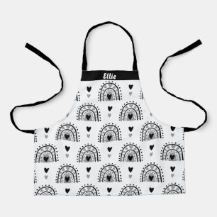 Personalised Rainbows Hearts For Girls Apron