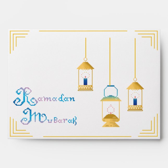 Personalised Ramadan Mubarak Envelope (Front)