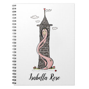 Personalised Rapunzel Princess Light Skin Tone Notebook