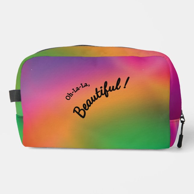 Personalised Raspberry Melon  Dopp Kit (Front)