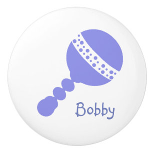 Personalised Rattle Drawer Knob