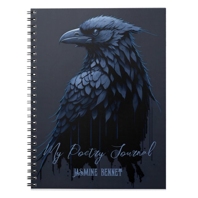 Personalised Raven Poetry Journal (Front)