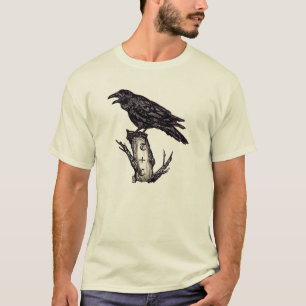 Personalised Raven T Shirt, Striking Original Art T-Shirt