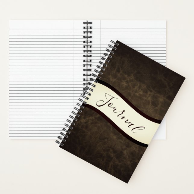 Personalised rawhide look journal (Inside)