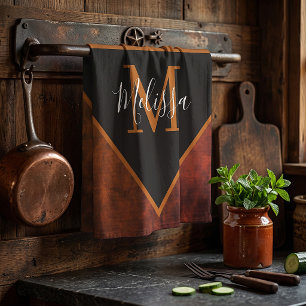 Personalised rawhide tea towel
