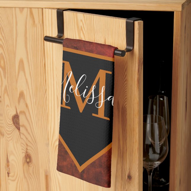 Personalised rawhide  tea towel (Thirds Fold)