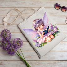 Personalised Reading Fairy Freya Tote Bag