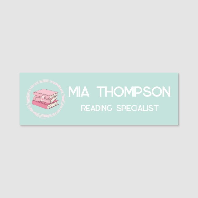 Personalised Reading Specialist  Name Tag (Front)