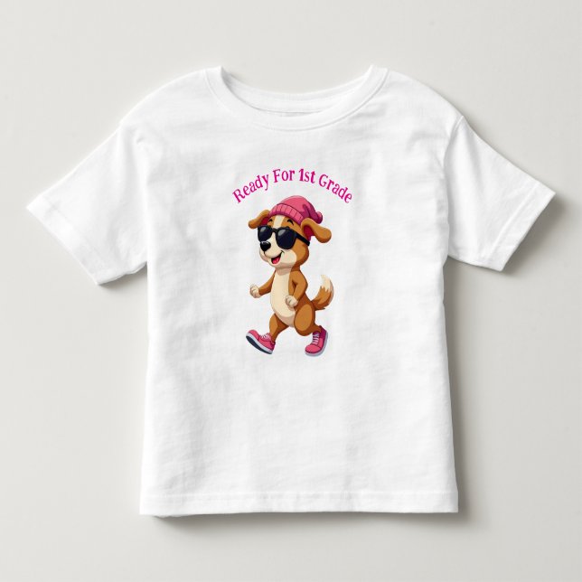 Personalised Ready For Kindergarten Toddler T-Shirt (Front)