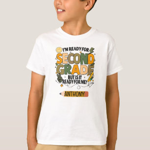 Personalised Ready For Second Grade T-Shirt