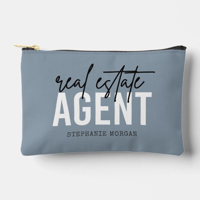 Personalised Real Estate Agent Gifts for Realtor Accessory Pouch (Front)