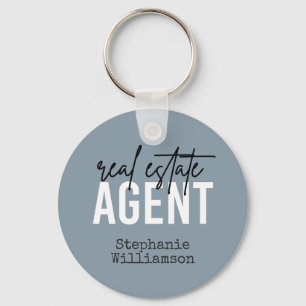 Personalised Real Estate Agent   Gifts for Realtor Key Ring