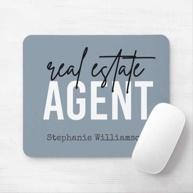 Personalised Real Estate Agent Gifts for Realtor Mouse Mat (With Mouse)