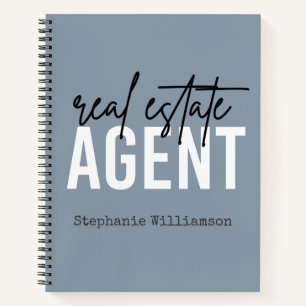 Personalised Real Estate Agent Gifts for Realtor Notebook
