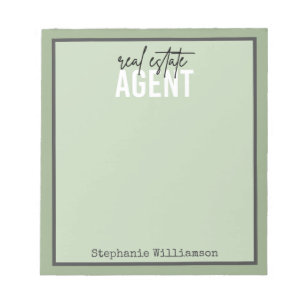 Personalised Real Estate Agent Gifts for Realtor Notepad