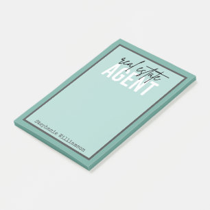 Personalised Real Estate Agent Gifts for Realtor Post-it Notes