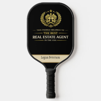 Personalised Real Estate Agent Pickleball Paddle