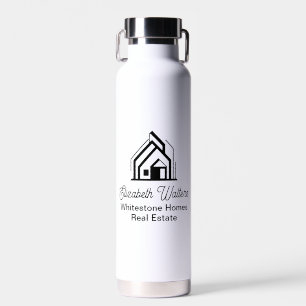 Personalised Real Estate Company Logo Realtor Water Bottle