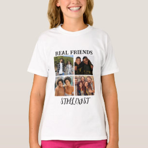 Personalised "Real Friends Still Exist" Photo Temp T-Shirt