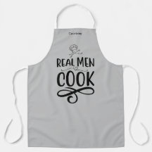 Personalised "Real Men Cook" Apron